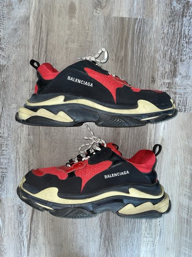 Balenciaga triple black red - balenciaga,